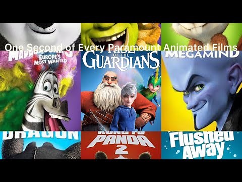 One Second of Every Paramount Pictures Animated Films