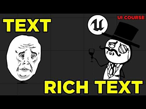 Text and Rich Text in Unreal Widgets EXPLAINED