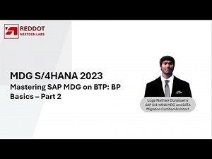 MASTERING SAP MDG on BTP:BP Basics- Part 2