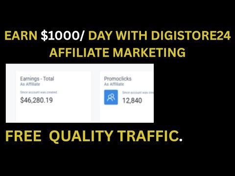 Digistore24 Affiliate Marketing For Beginners 2026/ Affiliate Marketing: Drive FREE Traffic