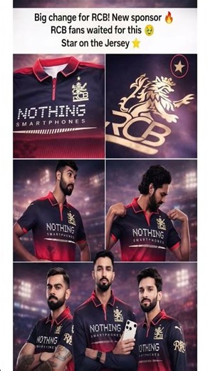 🚨 Big Update for RCB! New Sponsor Alert 🔥 | Jersey Gets Its Star ⭐ #Shorts