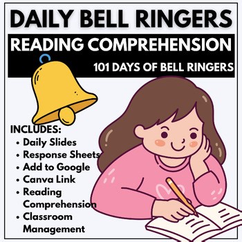 Spring Morning Meeting Slides & Daily Worksheets 1-4th Grade Reading Writing