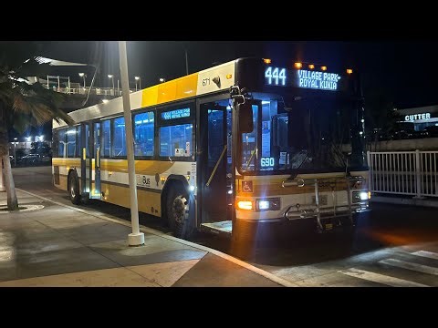 Thebus Honolulu Route 444 Hoaeae West Loch Skyline Station Bus’ 671 Gillig Low Floor 40’ Ft