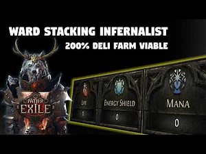 1 Life 0 ES 0 Mana Infernalist Ward Stacking Build | Path Of Exile 2
