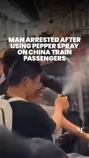 Man arrested after using pepper spray on China train passengers