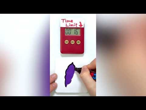 【ASMR】Draw Four Shellfish in 1 Minute! ⏱️