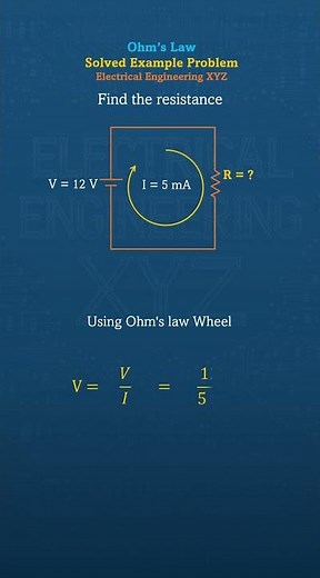 Ohm's Law Example 31 Explained Fast #Shorts #Electronics