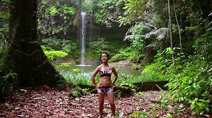 Sexy Dancer On Waterfall Borneo Rainforest Stock Footage Video (100% Royalty-free) 3045667 | Shutterstock