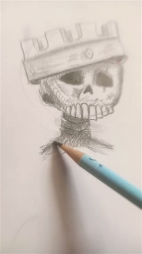human skull drawing tutorial #shorts