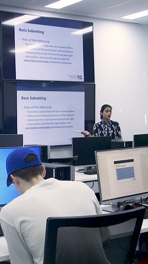 Crack the code to your future in cyber security! 🔐💻 CIT cyber security courses provide the skills required to assess, manage and protect against cyber security threats across a range of industries. CIT cyber security teacher, Nusrat Jahan, believes that a genuine passion in the field is the number one key to excelling in it. Find out more about studying cyber security at CIT: https://cit.edu.au/courses/professional/cyber | Canberra Institute of Technology