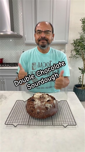 Double Chocolate Sourdough Bread 🍞🥰🔥 #bakinglove #food #sourdoughbread #double chocolate.