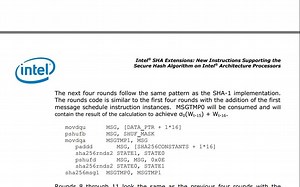 Intel SHA Extensions（六）- SHA-2 Using Extensions - 结巴练朗读