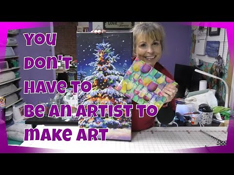 Transform Your Canvas with Fabric and Mod Podge!