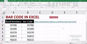 Bar Code in Excel :) :) | Excel By Vikal
