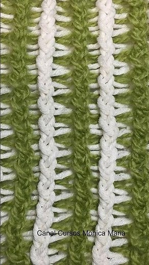 PUNTO CRUZADO 2 COLORES en Telar #shortvideo #bufanda #loom #telar