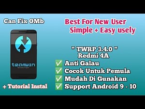 TWRP Anti-Galau for Redmi 4A.. Can Fix 0MB Without Data Format