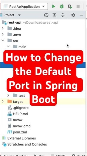 How to Change the Default Port in Spring Boot #springboot