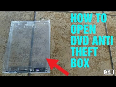 How to open DVD lock box / Anti Theft case