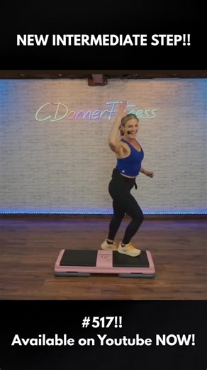 Christina Dorner on Instagram: "DID YOU DO IT YET?⁠ Brand new Intermediate Step aerobics Workout!!!⁠ This super fun 30 Minute Step class is taught at 128 BPM to some Awesome Disco Style Beats! Learn the routine, work your brain and body and just have fun with it!⁠ LINK IN BIO!! Save and Share!!⁠ This is a preview of Step #517 on my Youtube Channel!⁠ ⁠ #stepclass #stepaerobics #Cardiofun #moveandlearn #calorieburner #cardio #youtubefitness⁠"