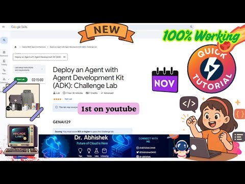 Deploy an Agent with Agent Development Kit (ADK): Challenge Lab #GENAI129 #qwiklabs #qwiklabsarcade