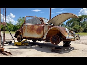 VW Beetle Restoration - Whats Inside? 50 years of Treasure & Trash
