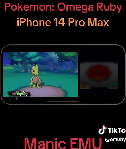 Pokemon: Omega Ruby on iOS with Manic EMU Emulator