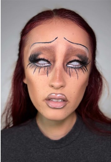 Scary Stories to Tell in the Dark Makeup Transformation - The Girl Who Stood on a Grave 🔪🪦 #scarystoriestotellinthedark #makeuptransformation #scarystories #creativemakeup