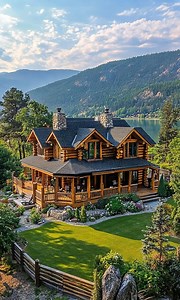 141K views · 10K reactions | Beautiful.☺❤ | Log Homes | Facebook
