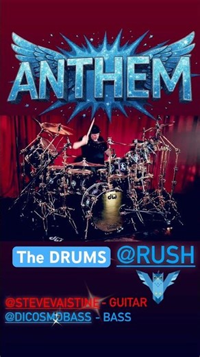 ‪@rush‬ ANTHEM #neilpeart #drums #rush