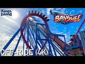 Banshee Off-Ride Video (4K) - Kings Island - Non Copyright