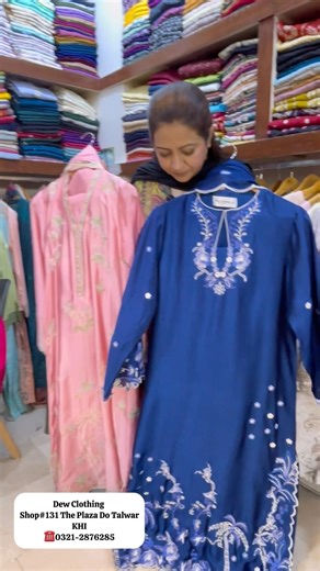 Pure sheesha silk kaftans with intricate embroidery—where luxury meets effortless elegance 💙✨
