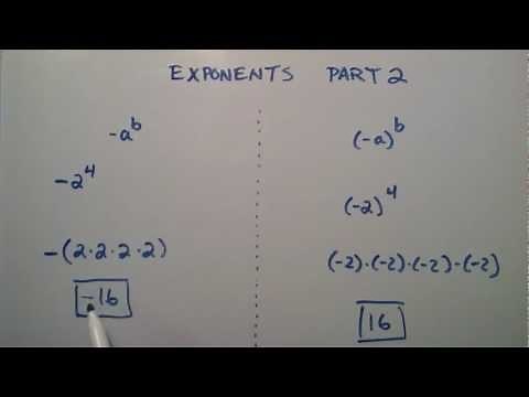Exponents Part 2 , Intermediate Algebra , Lesson 9