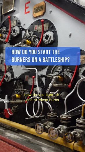 Walt was a Boiler Tech on the USS Ranger, he’s now one of our tour guides, you can often catch him in the engine room giving tours! We offer short 15 minute tours of the engine room daily, and tickets to full 90 minute tours are available on our website! #boilertech #boilers #steamengine #ships #navalhistory #engineering #engineroom #navy #usnavy #navyships #battleships #museum