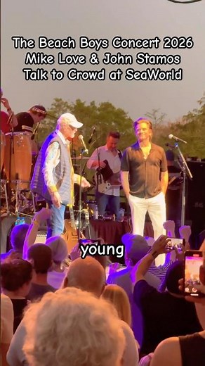 The Beach Boys Concert Mike Love John Stamos Talks to Crowd 2026 #beachboys #johnstamos #concert