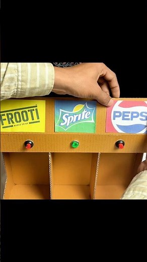 Cardboard cold drink Machine Making 😱 Insert Coin & See Magic!| DIY #shorts #craft #saviindiacraft