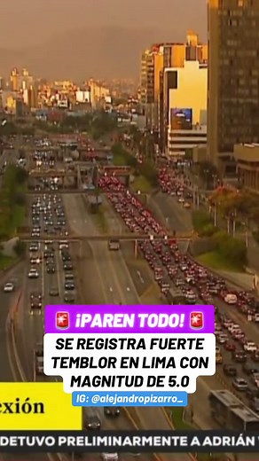 Fuerte temblor en Lima: Magnitud de 5.0 reportada