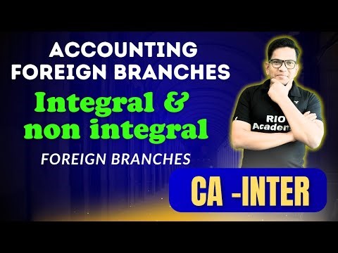 CA-Intermediate | Advance Accounting | Accounting Foreign Branches | Lect-1