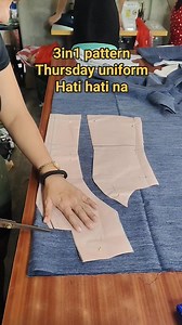 Tipid sa pattern pero Hindi sa tela 3in1 pattern #cutting #pattern #blouse #uniform #thursday #tuesday #teachers #sewing #followformore #remevelstailoringshop | Remevel Rhem Lucito