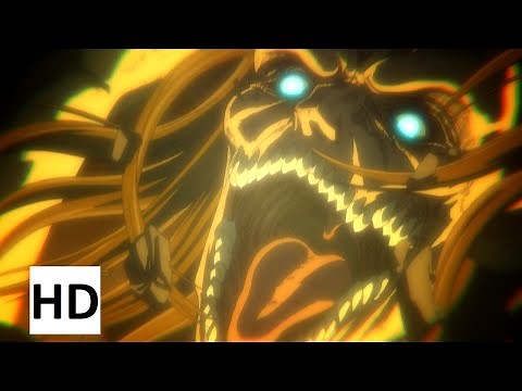 DECLARATION OF WAR FULL SCENE ENGLISH DUB | EREN KILLS & EATS WILLY TYBUR ATTACK ON TITAN 1080p HD