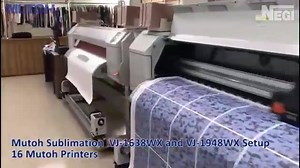 Mutoh Valuejet series # Dye sublimation printers # Made in Japan High speeds 117sq.meter per hour Call 022 615 66000 sales@negisign.com For demonstration | NEGI SIGN SYSTEMS & SUPPLIES CO.