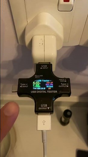 Using a USB Digital Tester to Determine Which USB Cable Draws the Most Current