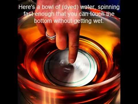 Spinning Water: The Conceptual Explanation