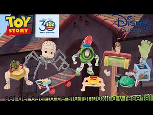 Toy story 30 aniversario set de el cuarto de sid Disney store (unboxing y reseña)