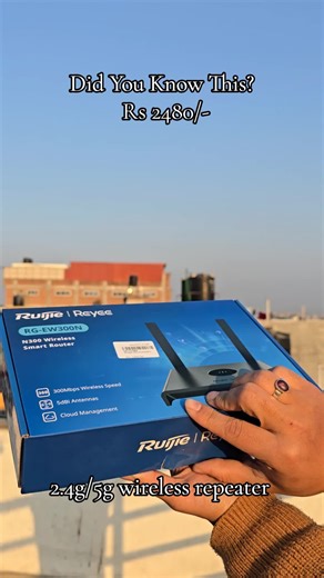 Ruijie Wireless Router Repeater Ra 2480/- 1 year brand warranty Order Now Call/whatsapp: 984-9153731 insta: techhub_moosto Delivery Available All Over Nepal #moosto #repeater #gadget #gadgetnepal #viralvideo