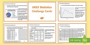 UKS2 Statistics Challenge Cards