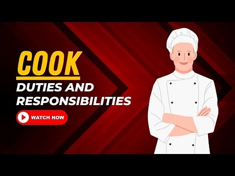 Cook Duties And Responsibilities