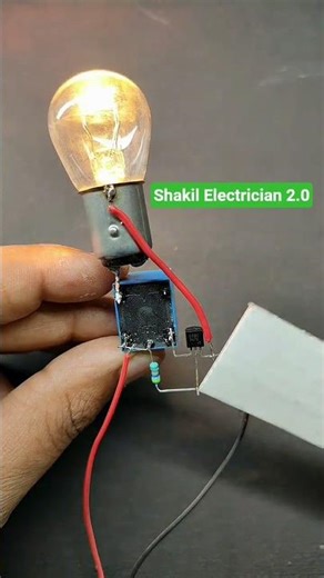 Automatic On Off Light Circuit using Relay💥 #automobile #industrialelectrician #electricalengineerin