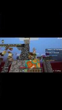 Playing pillars of fortune on Minecraft with my buddy.