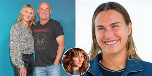 Andre Agassi & Steffi Graf's daughter Jaz turns heads alongside Aryna Sabalenka in endearing snap after Las Vegas exhibition