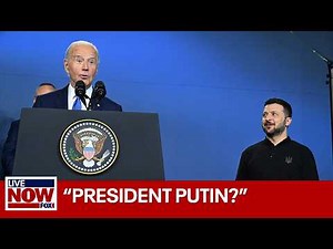 Biden calls Zelenskyy "Putin" at NATO press conference | LiveNOW from FOX